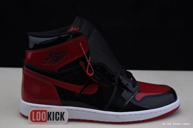 OG 1 Air High Patent Jordan Bred 555088-063 0809
